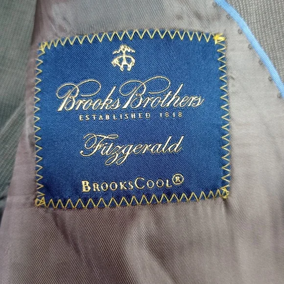 Brooks Brothers BrooksCool 42R Fitzgerald Full Canvas Half Lined‎ Blazer Taupe